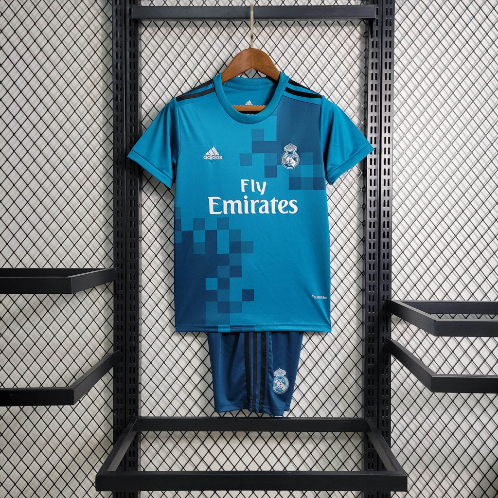 2017/2018 Retro Kids Size Real Madrid Third Away Football Shirt