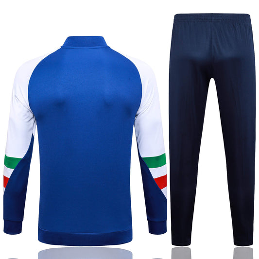 2023/2024 Italy Half-Pull Training Suit Blue Soccer Shirt