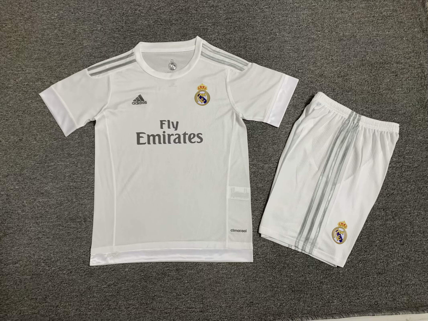 2015/2016 Retro Kids Size Real Madrid Home Soccer Jersey