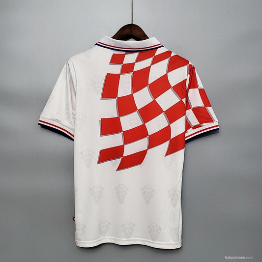 1998 Retro FIFA World Cup Croatia Home Soccer Shirt
