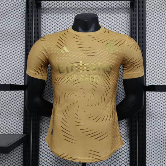 2024/2025 Player Version Real Madrid Special Edition Gold Soccer Jersey