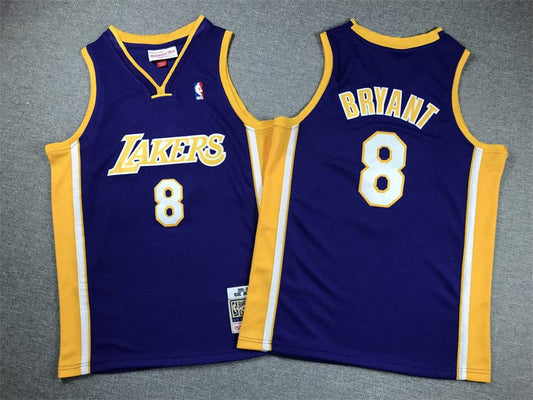KID Lakers #8 purple V-neck