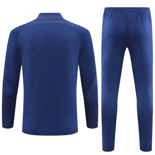 2023/2024 Tottenham Half-Pull Training Suit Blue Football Shirt 1:1 Thai Quality