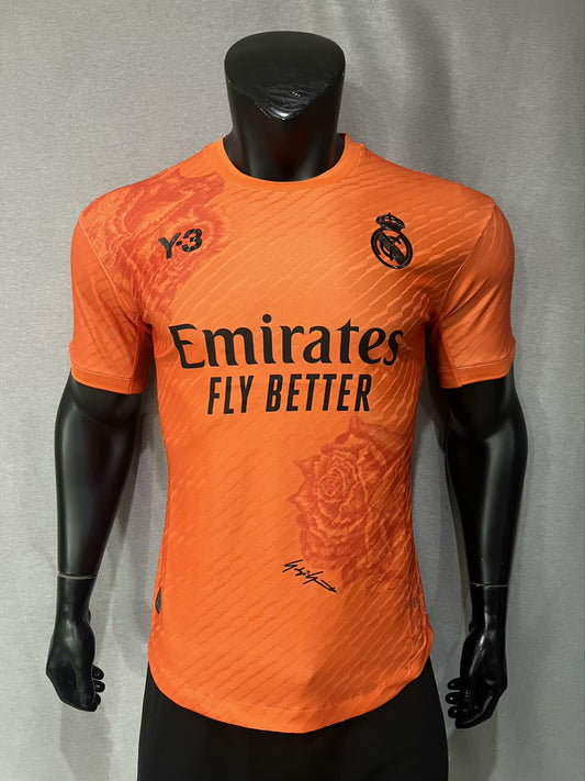 2024-25 Player Edition Real Madrid Y3 Orange Co-branded Jersey