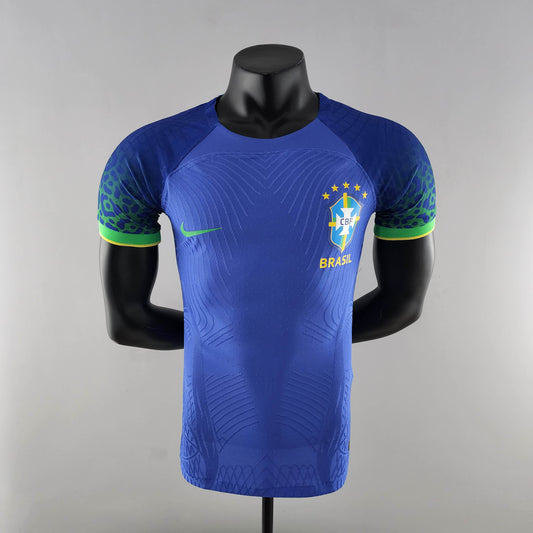 2022 FIFA World Cup Player Version Brazil Away Soccer Jersey