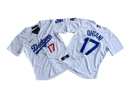 Women's Los Angeles Dodgers #17  White Shohei Ohtani Home Cool Base Jersey