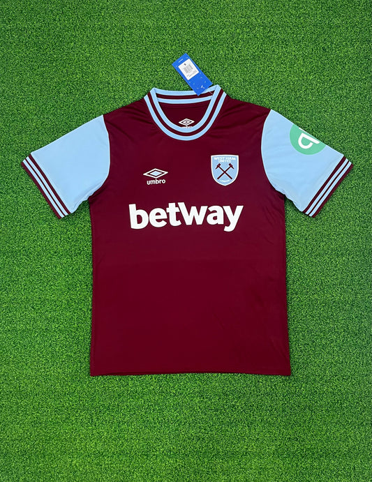 24-25 West Ham United Home Fan Edition Embroidered Jersey