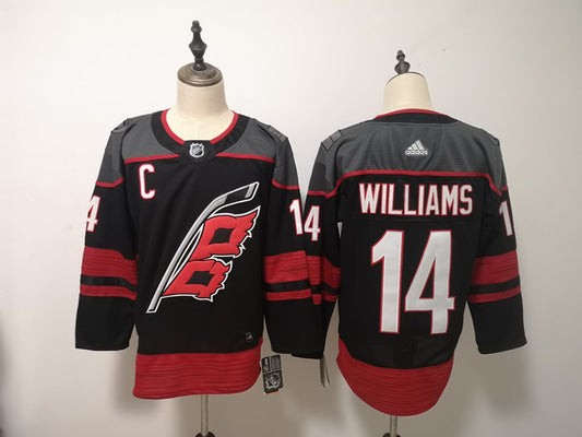 NHL Carolina Hurricanes  WILLIAMS # 14 Jersey