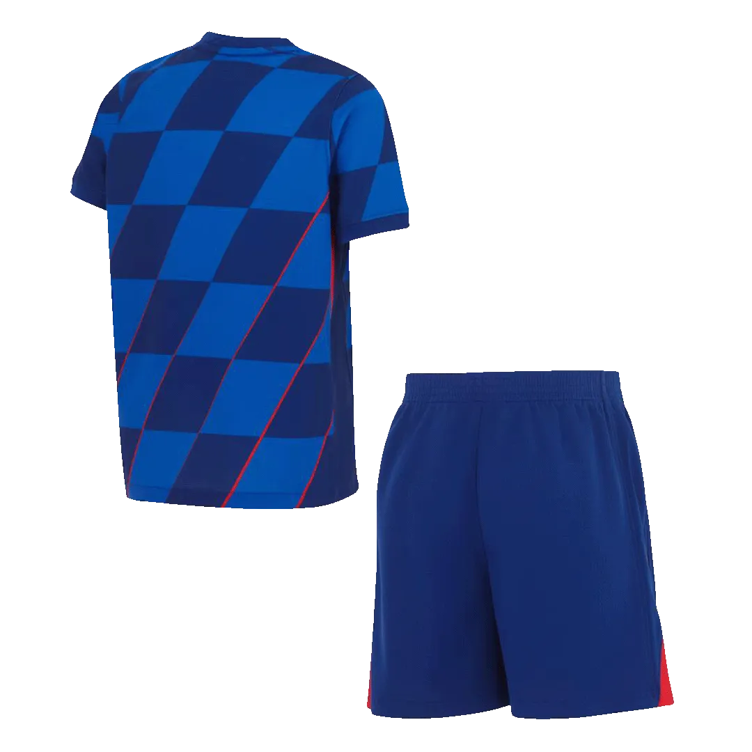 Croatia Away Jersey Kit EURO 2024 Kids(Jersey+Shorts)