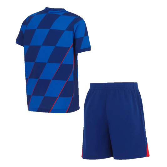 Croatia Away Jersey Kit EURO 2024 Kids(Jersey+Shorts)