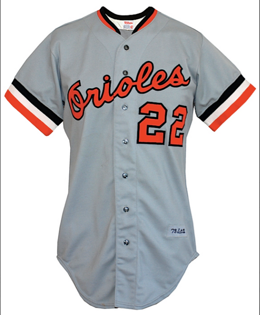 Jim Palmer Baltimore Orioles Game-Used Road Jersey