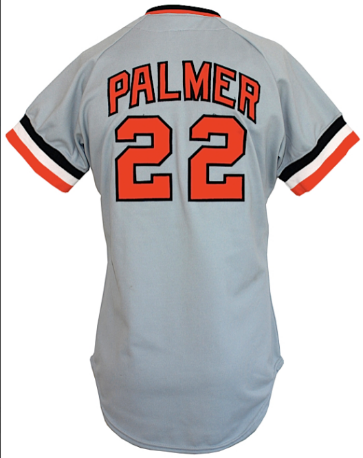 Jim Palmer Baltimore Orioles Game-Used Road Jersey