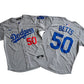 Men's Los Angeles Dodgers Mookie Betts #50Gray Home Limited Player Jersey