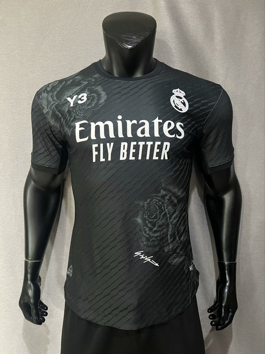 2024-25 Player Edition Real Madrid Y3 Black Co-branded Jersey