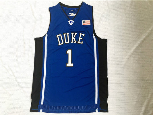 NCAA Duke University No. 1 Irving blue embroidered jersey