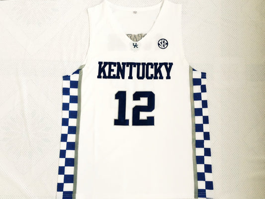 NCAA University of Kentucky No. 12 Towns white jersey