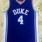 NCAA Duke University No. 4 J.J. Redick blue jersey