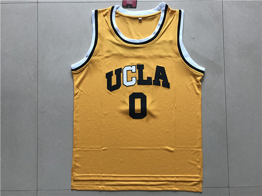 NCAA UCLA No. 0 Westbrook Yellow Jersey