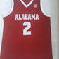 NCAA University of Alabama No. 2 Red Collin Sexton Embroidered Jersey