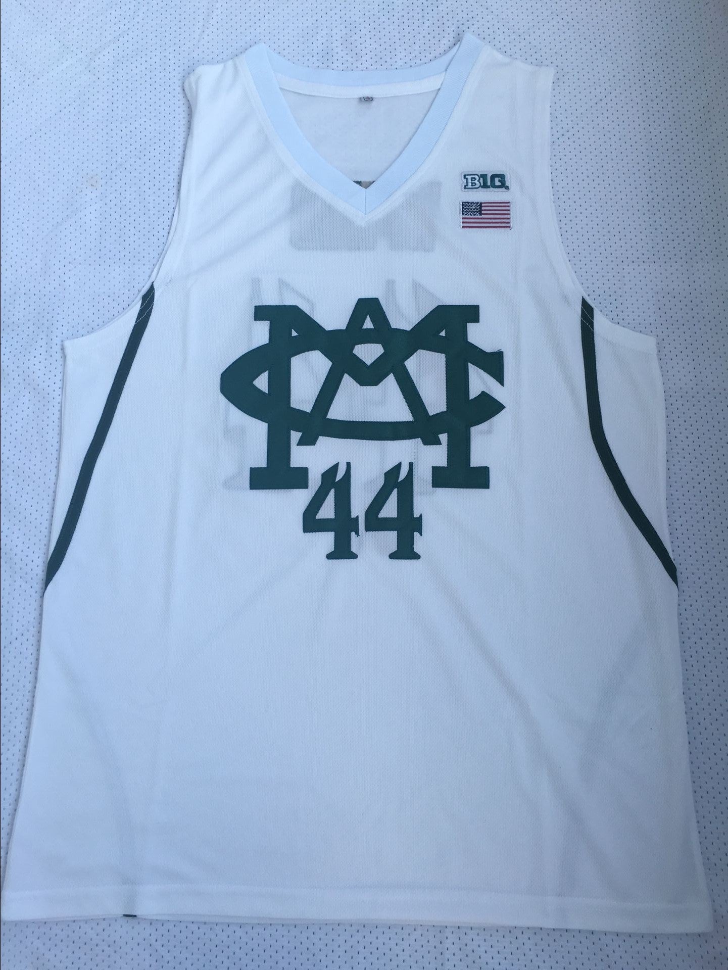 NCAA University of Michigan No. 44 WARD white embroidered jersey