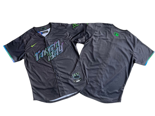 Men's Charcoal Tampa Bay Rays 2024 City Connect Limited Jersey