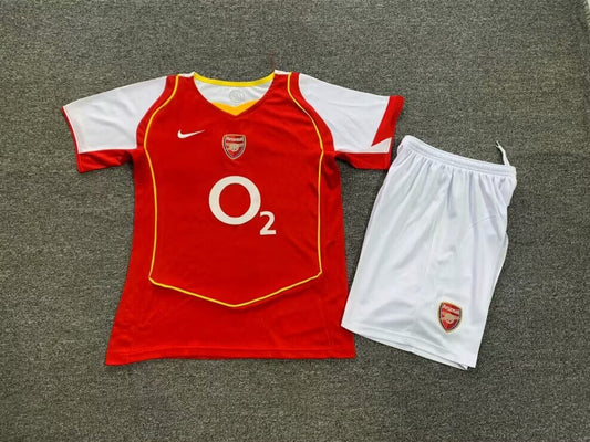 2004/2005 Retro Kids Size Arsenal Home Football Shirt 1:1 Thai Quality