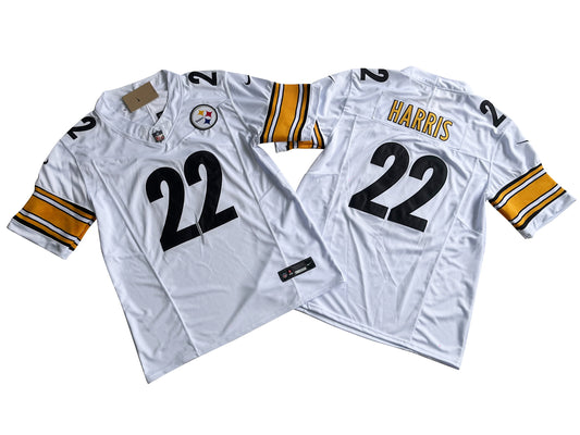Pittsburgh Steelers 22# Najee Harris White Vapor F.U.S.E. Limited Jersey