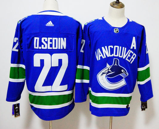 NHL Vancouver Canucks D.SEDIN # 22 Jersey
