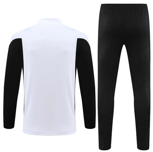 2023/2024 Bayern Munich Half-Pull Training Suit White Football Shirt 1:1 Thai Quality