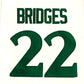 NCAA University of Michigan No. 22 Miles Bridges white embroidered jersey
