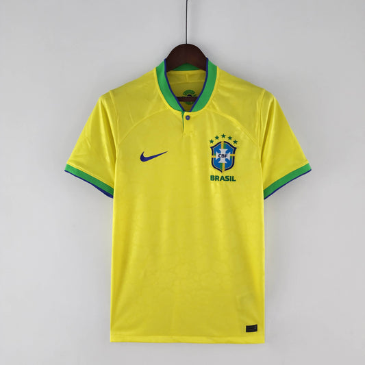 2022 World Cup Brazil Home Soccer Jersey