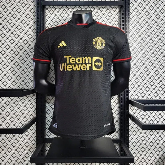 2023/2024 Player Version Manchester United Special Black  Football Shirt  1:1 Thai Quality