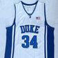 NCAA Duke University No. 34 Wendell Carter white embroidered jersey