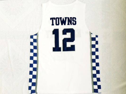 NCAA University of Kentucky No. 12 Towns white jersey
