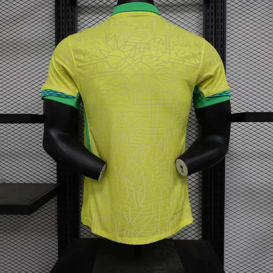 2024 Player Version Brazil Home Soccer Jersey