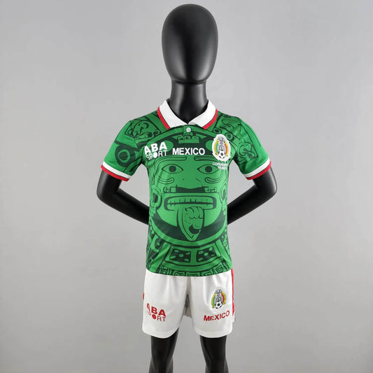 1994 Retro Kids Size Mexico Soccer Jersey Home
