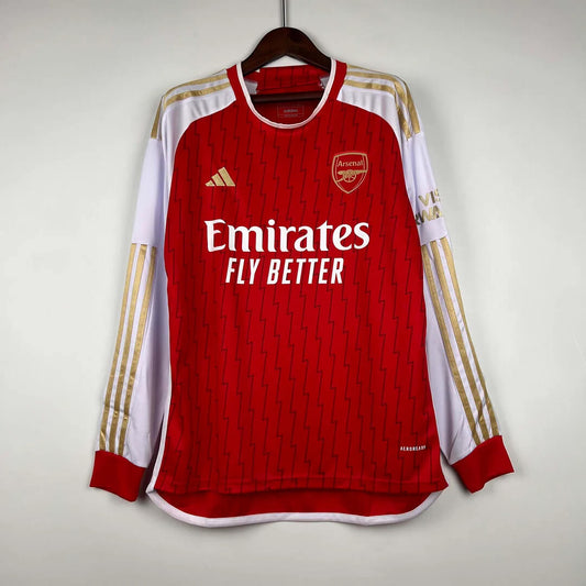 2023/2024 Long Sleeve Arsenal Home Football Shirt 1:1 Thai Quality