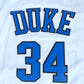 NCAA Duke University No. 34 Wendell Carter white embroidered jersey