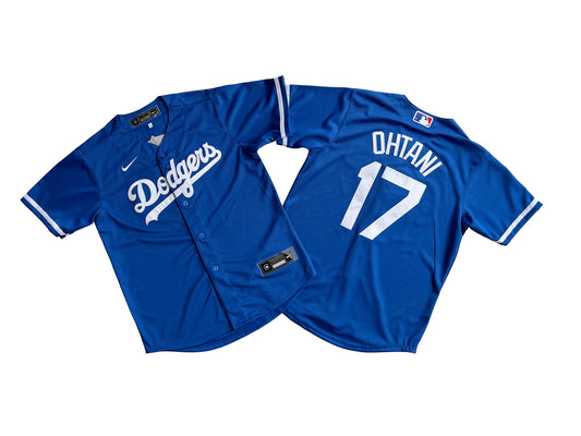 KID Youth Los Angeles Dodgers #17 Shohei Ohtani  Royal Blue Base Jersey