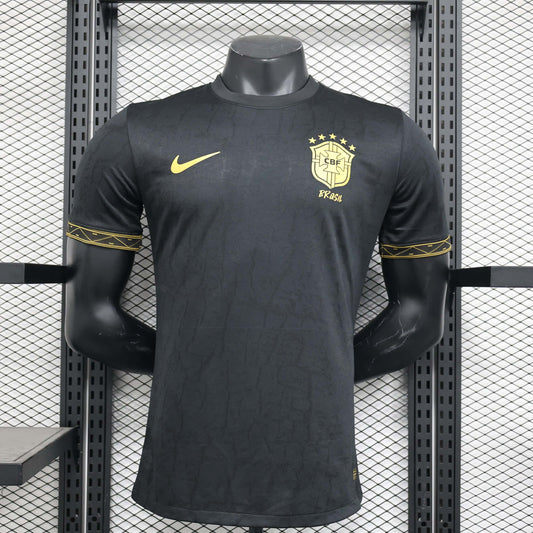 2024 Player Version Brazil Special Edition Black Soccer Jersey