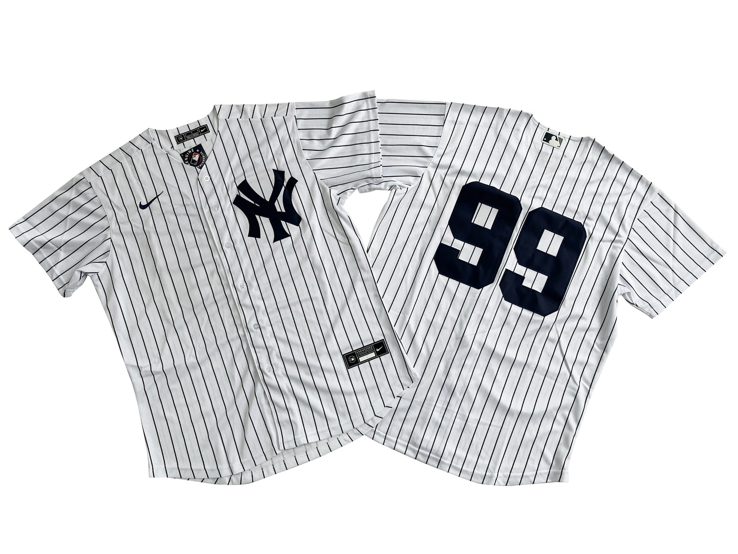 Men's New York Yankees 99# Aaron Judge White Home Limited Player Jersey