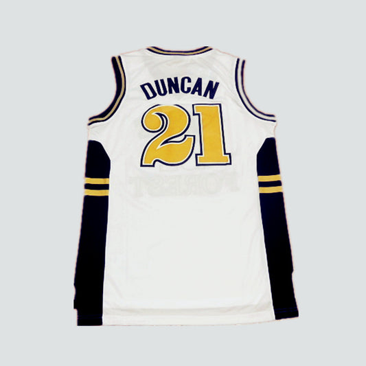NCAA Wake Forest University No. 21 Duncan White Jersey