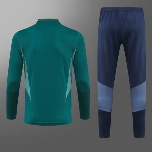2023/2024 Arsenal Half-Pull Training Suit Green Football Shirt 1:1 Thai Quality