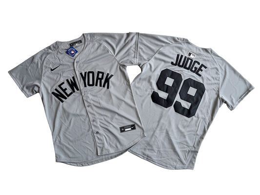 Men's New York Yankees Aaron Judge #99 Gray Away Limited Player Jersey
