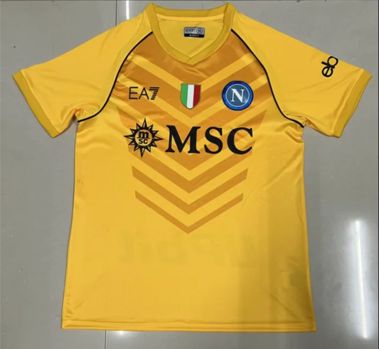 2023/2024 Napoli Goalkeeper Yellow Soccer Jersey 1:1 Thai Quality