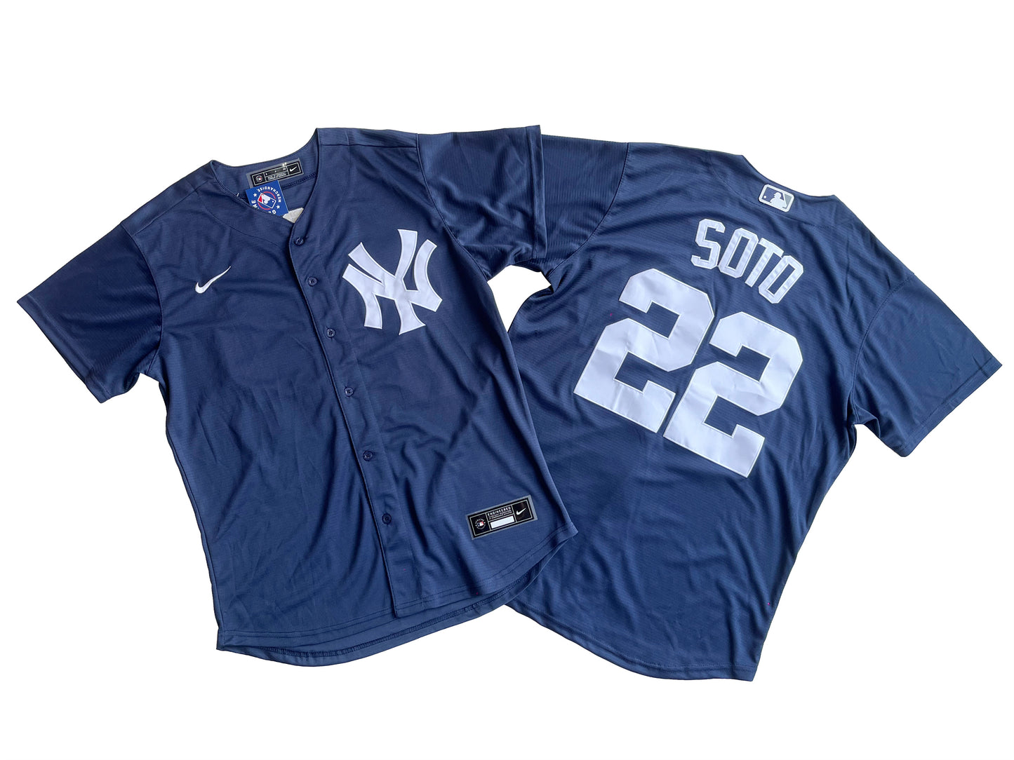 Men's New York Yankees 22# Juan Soto  Navy Player Jersey