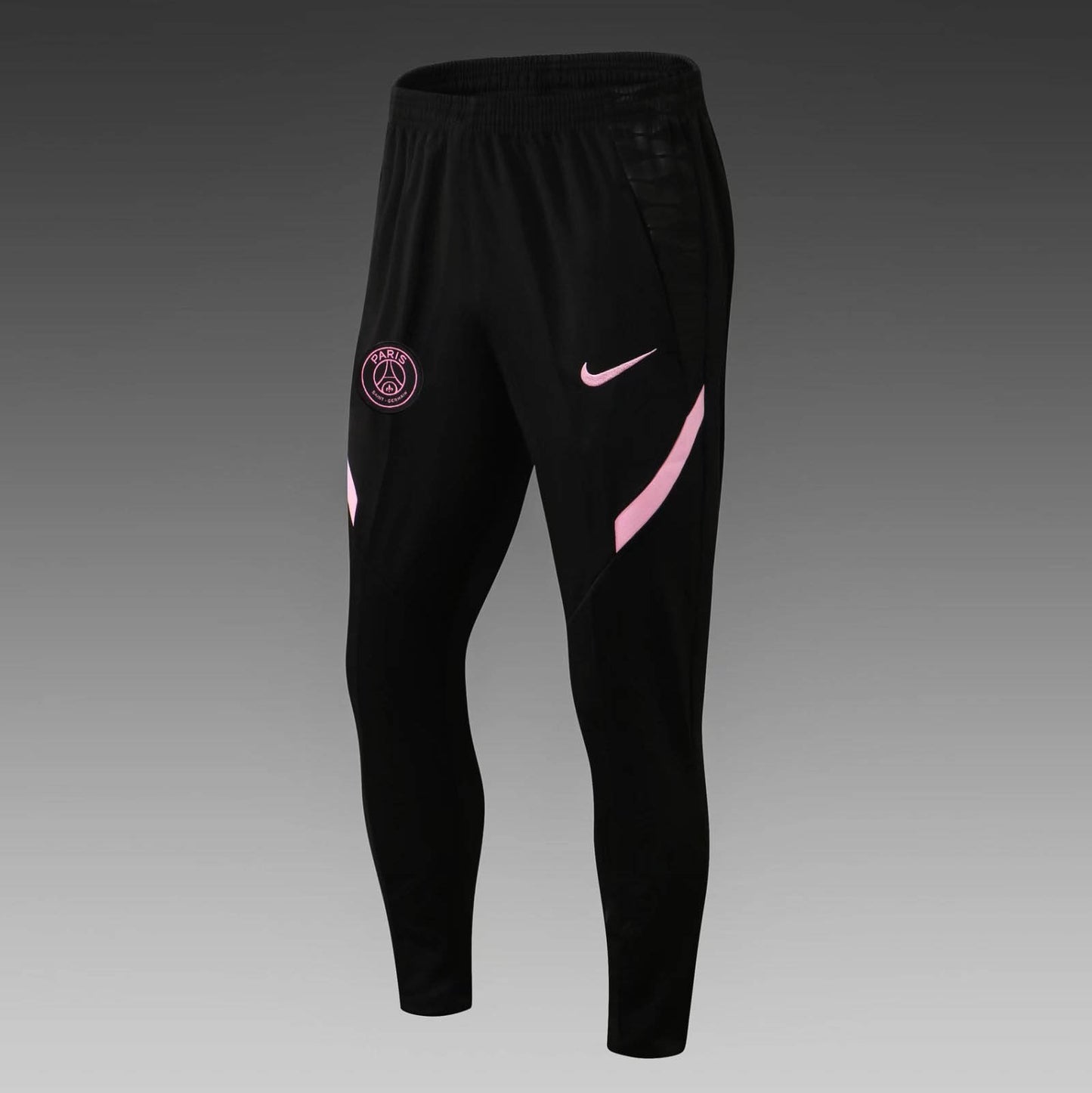 2021/2022 Psg Paris Saint-Germain Half-Pull Training Suit Black Pink Sleeves