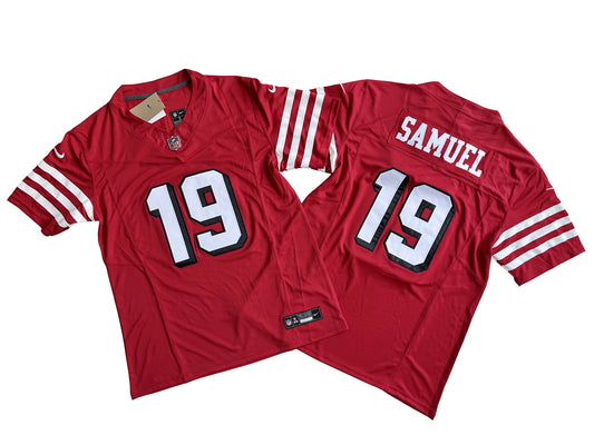 San Francisco 49ers 19# Deebo Samuel Vintage Red Vapor F.U.S.E. Limited Jersey