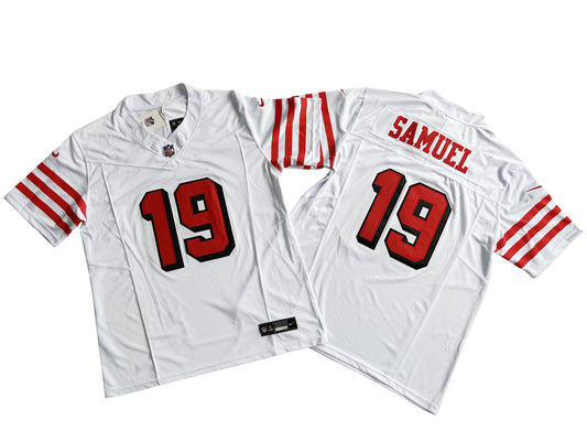 San Francisco 49ers 19# Deebo Samuel Vintage white Vapor F.U.S.E. Limited Jersey