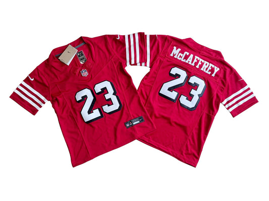 San Francisco 49ers 23# Christian McCaffrey Youth Nike Vapor F.U.S.E. Limited Jersey